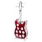 Vintiquewise Vintage Wood and Metal Guitar Shaped 9 Bottle Freestanding Decorative Wine Holder QI003562 - alternate 6